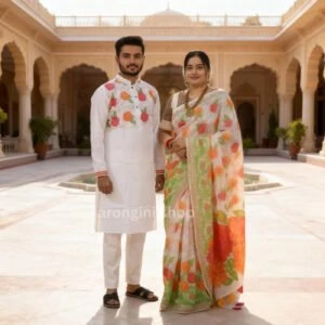 Premium Couple Matching Set (Saree and Panjabi) - AS501